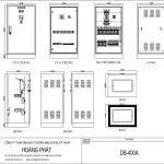Bản vẽ tủ điện phân phối nguồn DB 400A