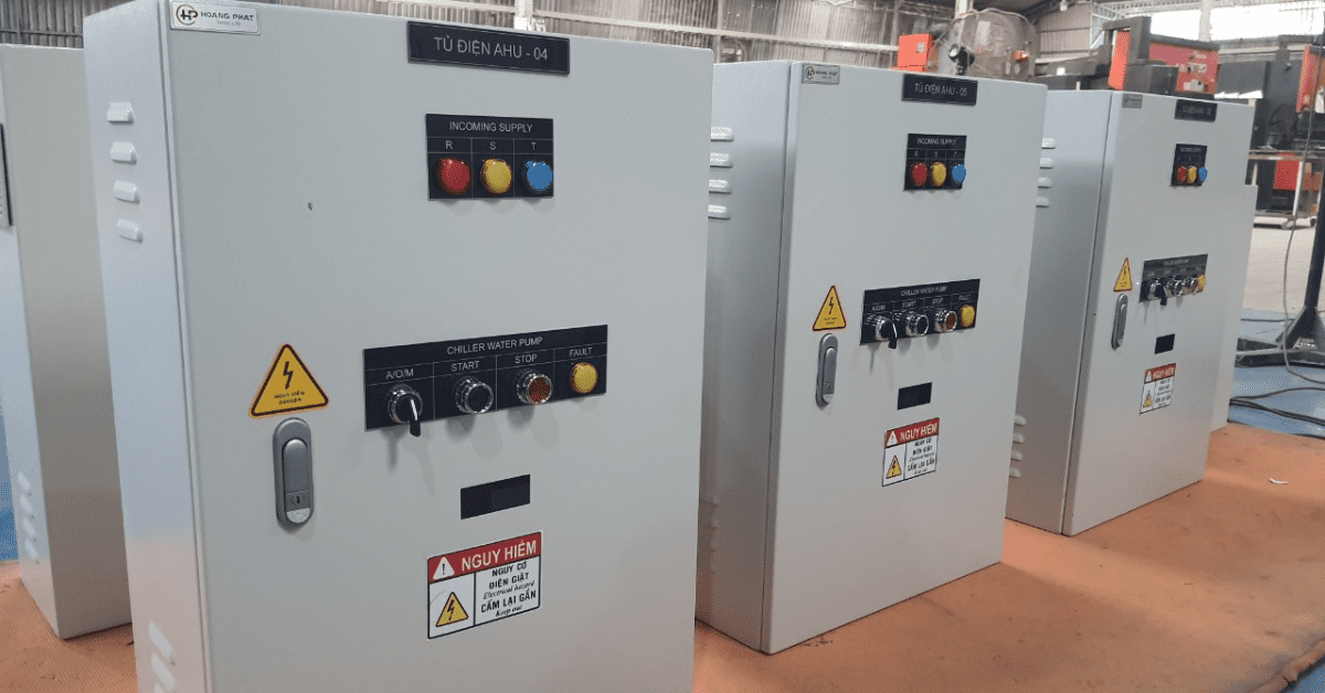 Tủ điện điều khiển không khí AHU với nhiều loại AHU-01, 02, 03, 04, 05, 06