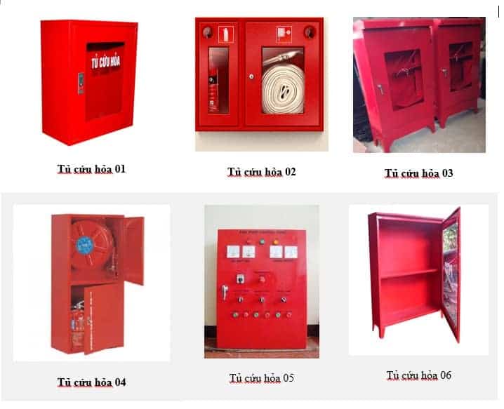 Các loại tủ phòng cháy chữa cháy hiện nay